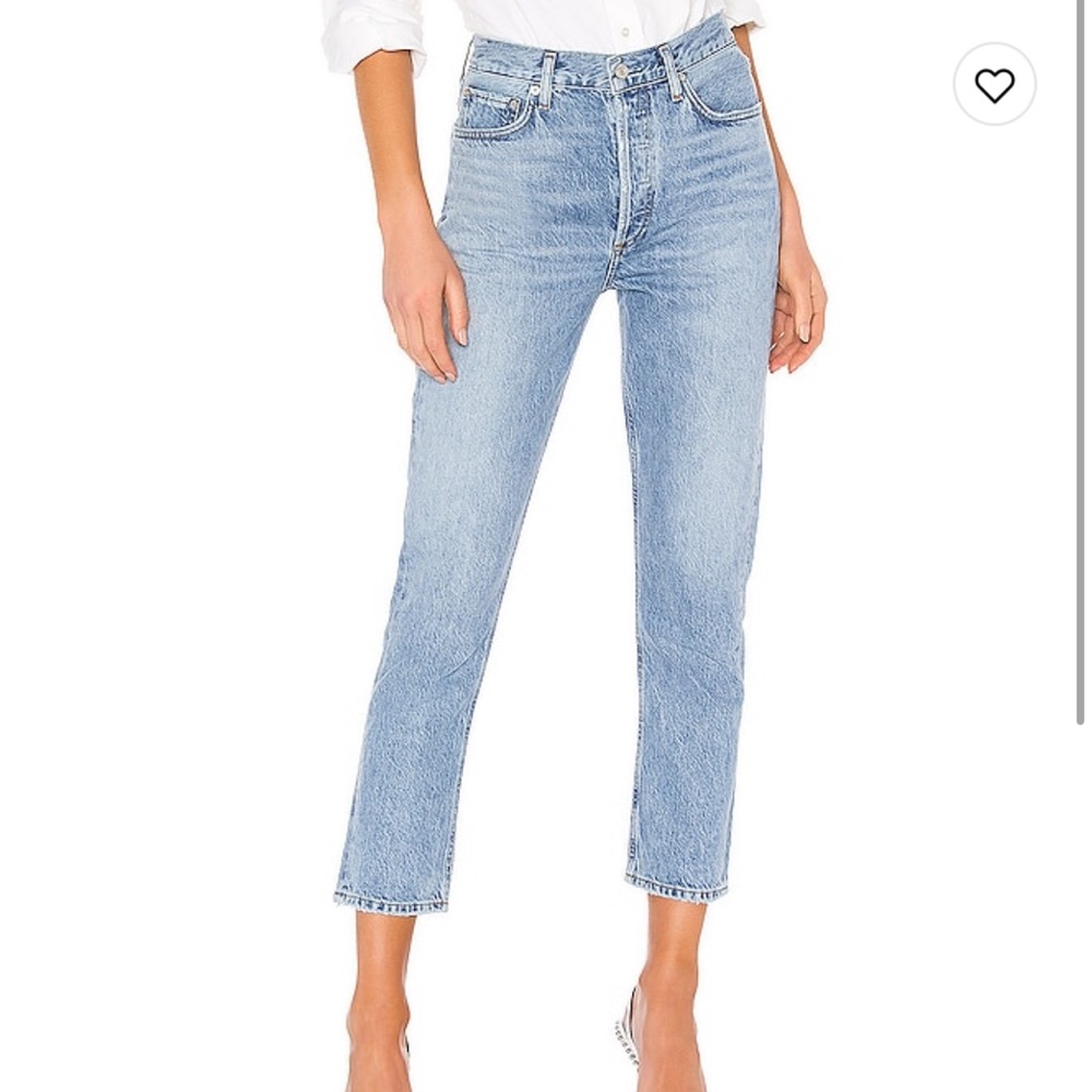 Agolde Riley High Rise Straight Crop